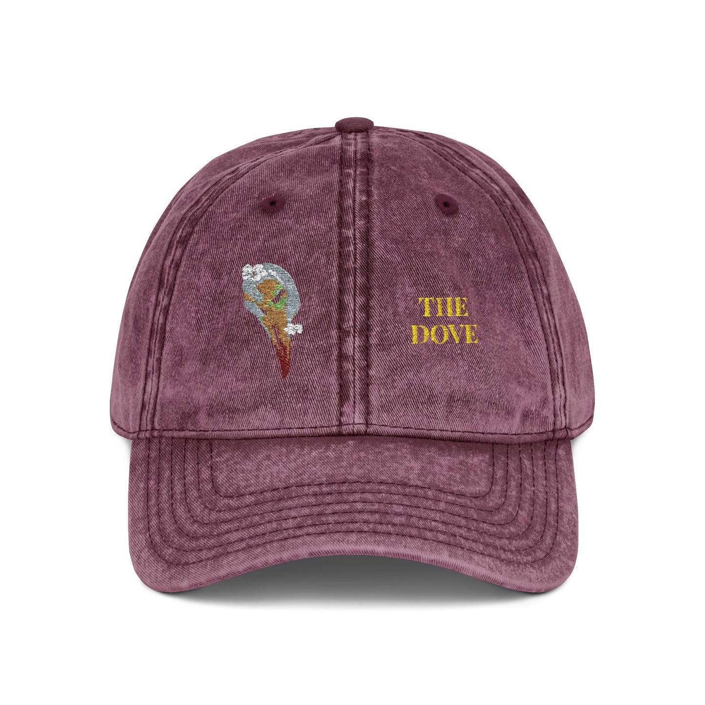 Embroidered Cap - Dove Skull Vintage Design - Death is Beautiful Collection