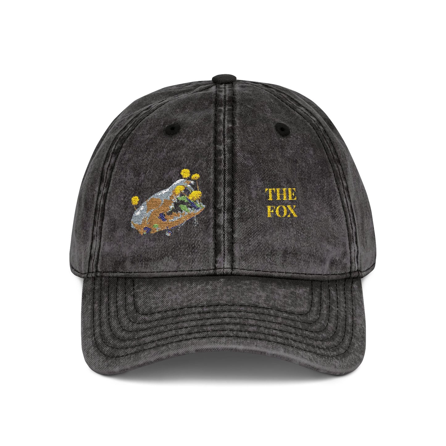 Fox Skull Vintage Design - Death is Beautiful Collection