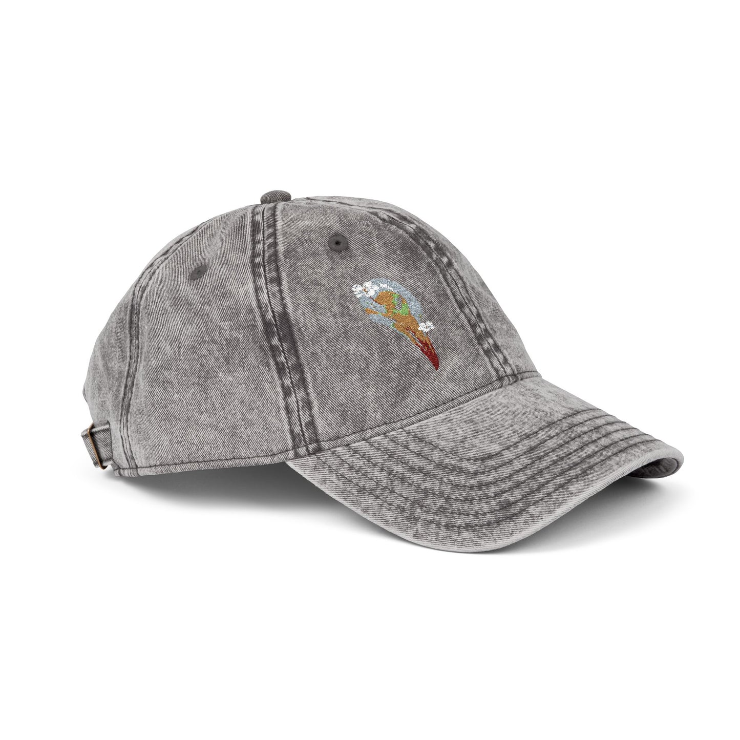 Embroidered Cap - Dove Skull Vintage Design - Death is Beautiful Collection