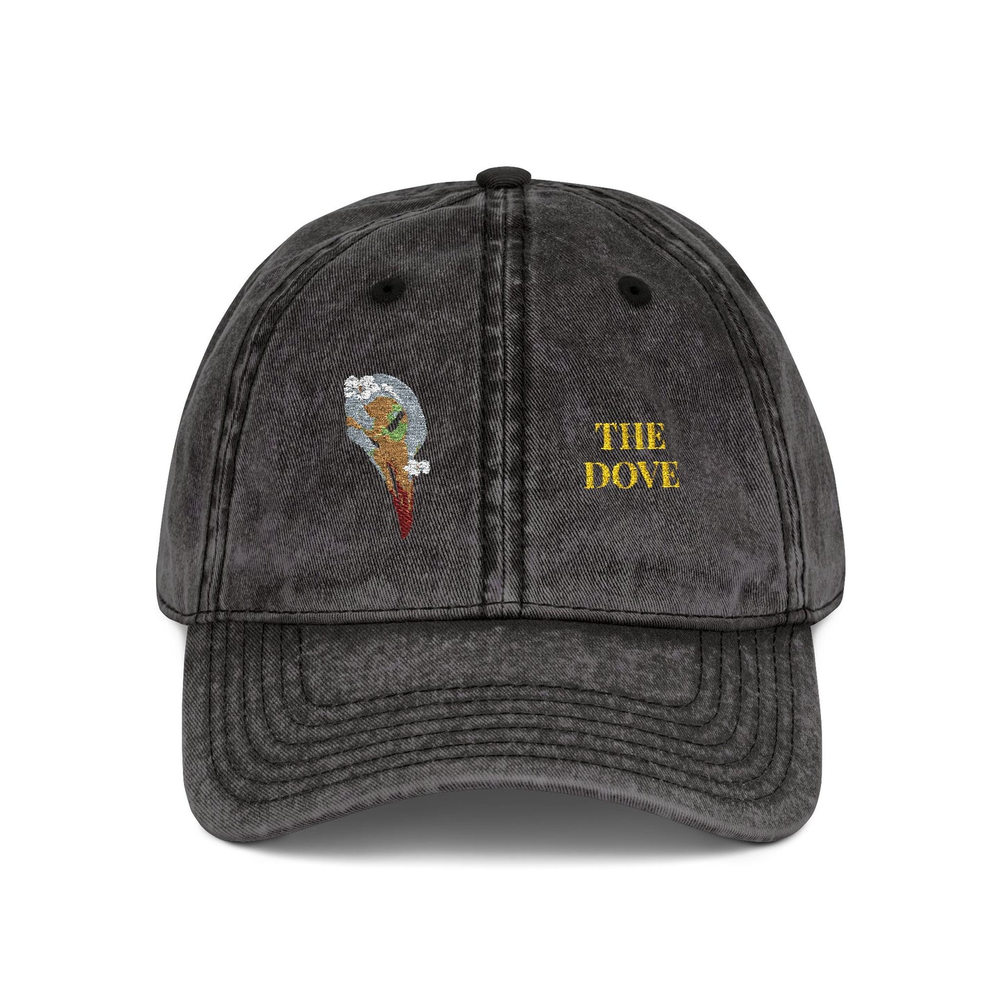 Embroidered Cap - Dove Skull Vintage Design - Death is Beautiful Collection