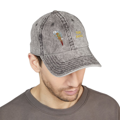 Embroidered Cap - Dove Skull Vintage Design - Death is Beautiful Collection