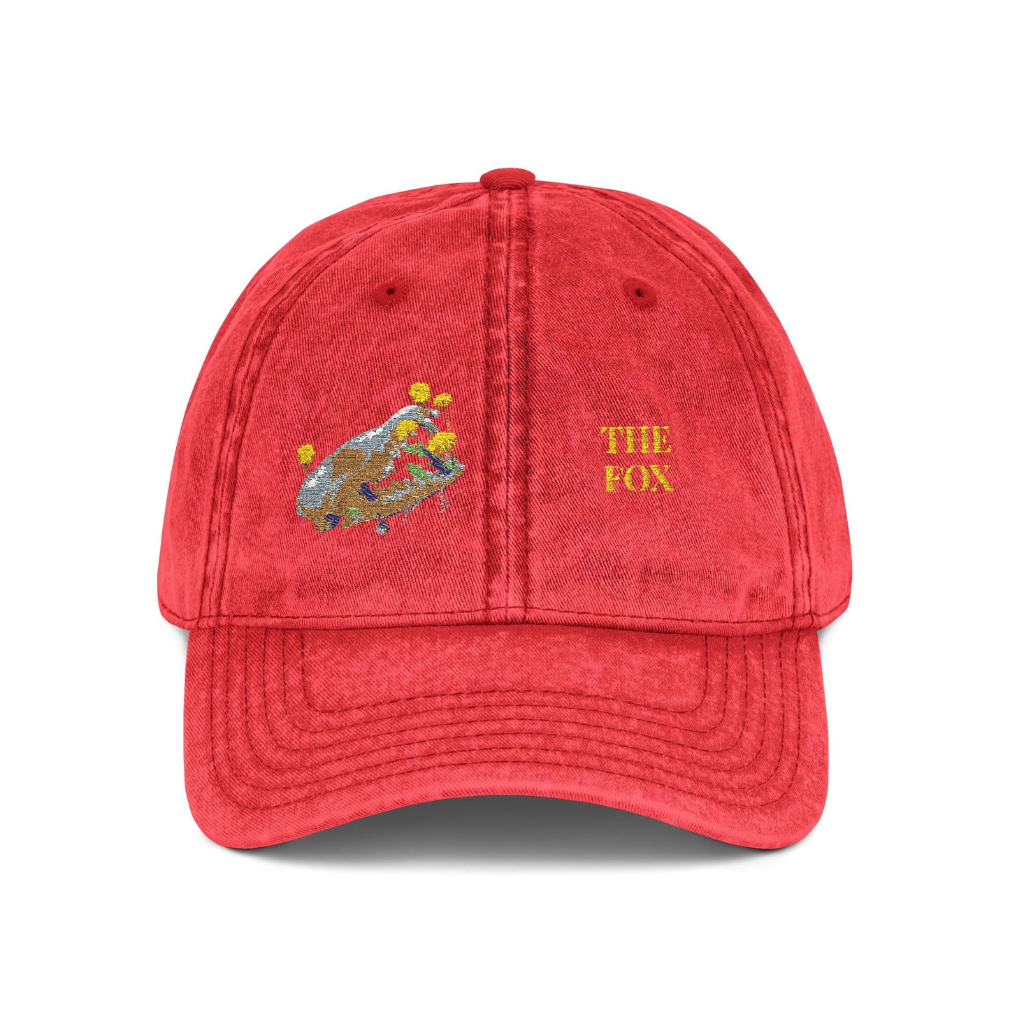 Fox Skull Vintage Design - Death is Beautiful Collection