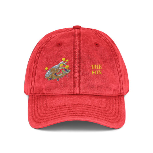 Fox Skull Vintage Design - Death is Beautiful Collection