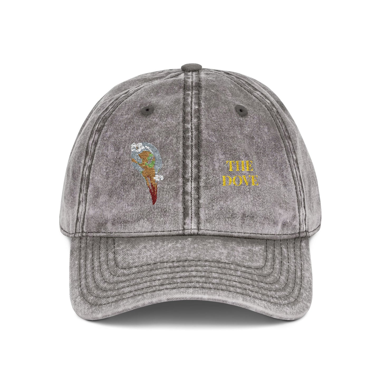Embroidered Cap - Dove Skull Vintage Design - Death is Beautiful Collection