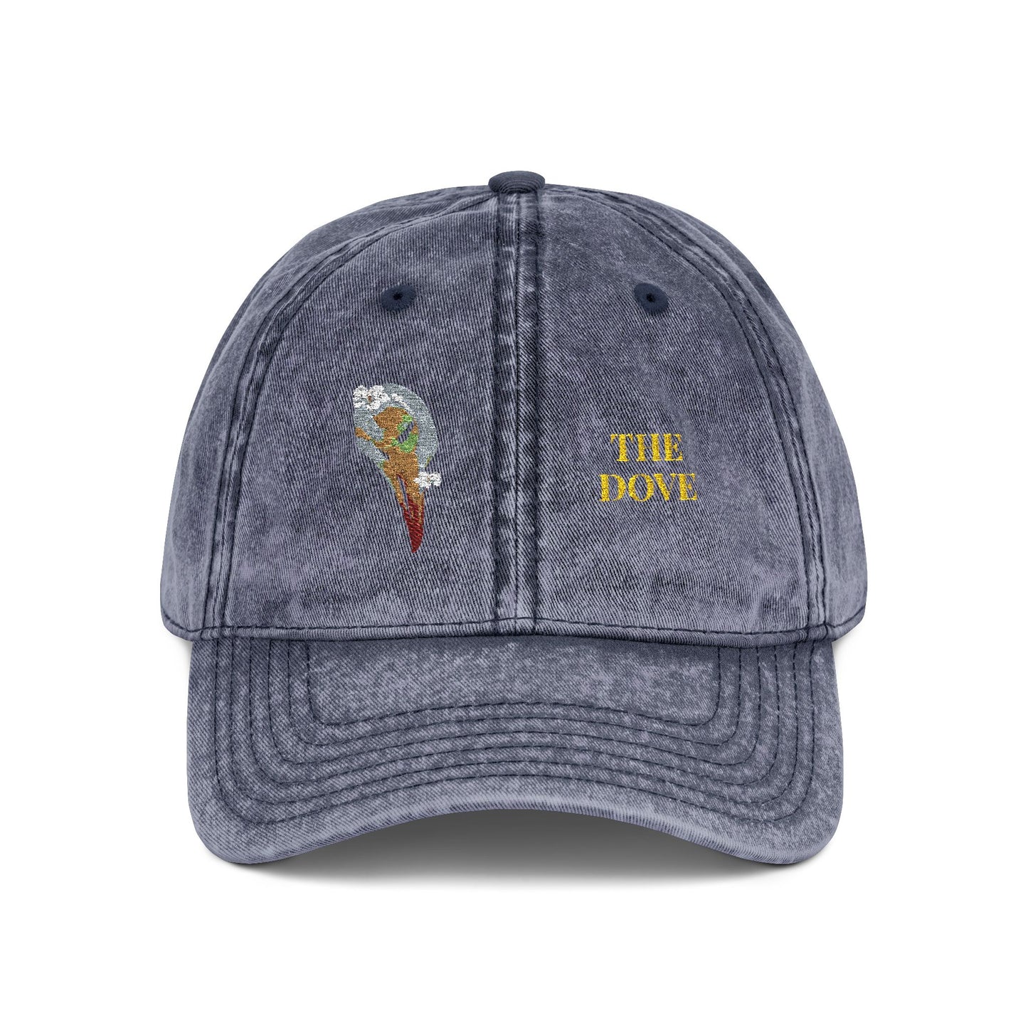 Embroidered Cap - Dove Skull Vintage Design - Death is Beautiful Collection
