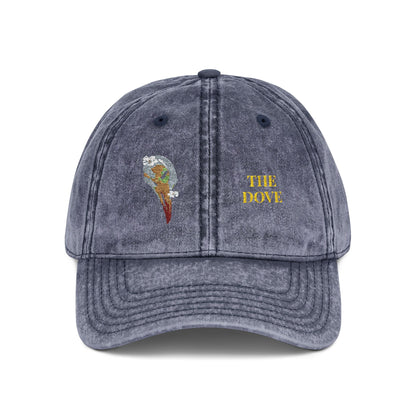 Embroidered Cap - Dove Skull Vintage Design - Death is Beautiful Collection