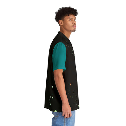 Men's Hawaiian Shirt (AOP) Dreamy Dripping Skies