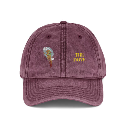 Embroidered Cap - Dove Skull Vintage Design - Death is Beautiful Collection