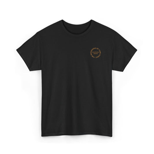 Crewneck Embroidered Tee - "Existing Since the Beginning of Time Itself"