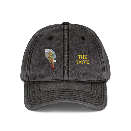 Embroidered Cap - Dove Skull Vintage Design - Death is Beautiful Collection