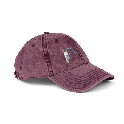 Embroidered Cap - Ram Skull Vintage Design - Death is Beautiful Collection